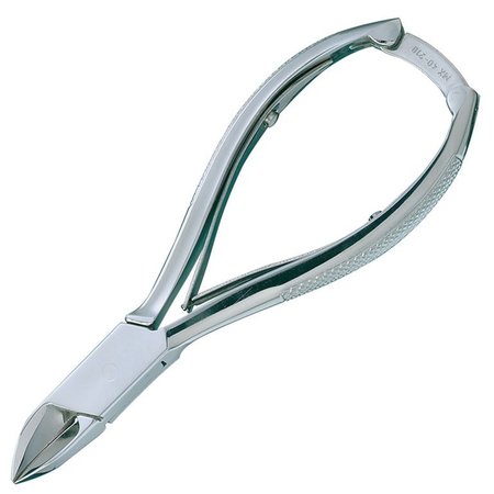MILTEX INTEGRA Nail Nipper, 5.in, Concave Jaws, Double Spring, Stainless Steel 40-210-SS